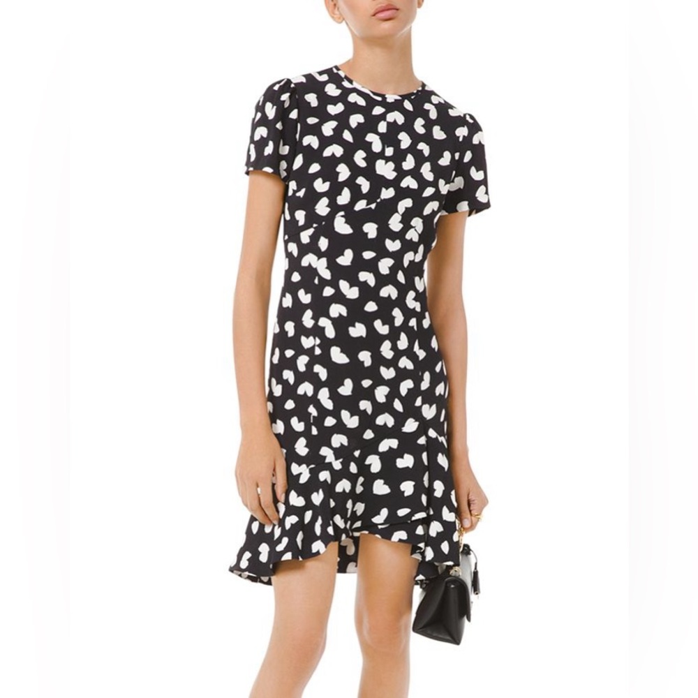 Michael Kors Petal Crepe Ruffle Dress - S - NWT